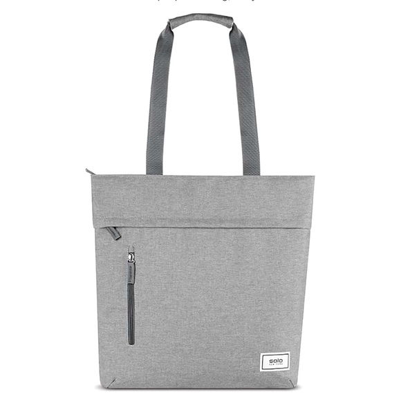 SOLO NEW YORK RESTORE LAPTOP TOTE BAG Gray GREAT CONDITION - Picture 4 of 11